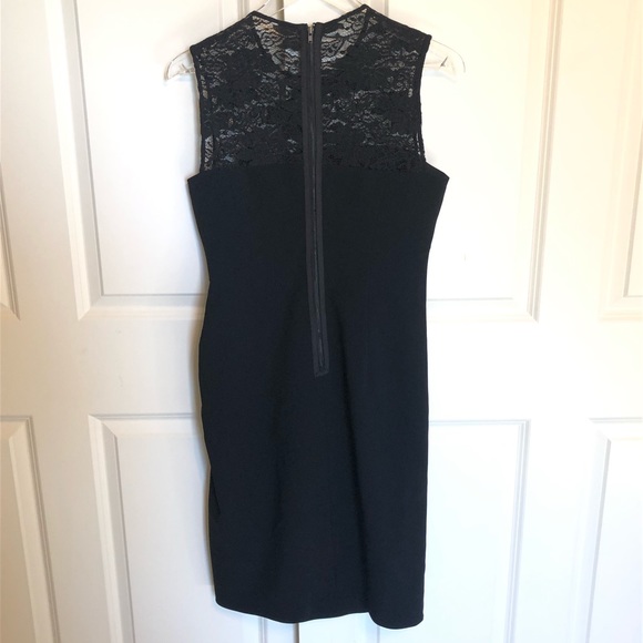 Teri Jon Dress 6 Black Cocktail Lace Formal Rickie Freeman Ruched Sheath medium - Picture 7 of 8